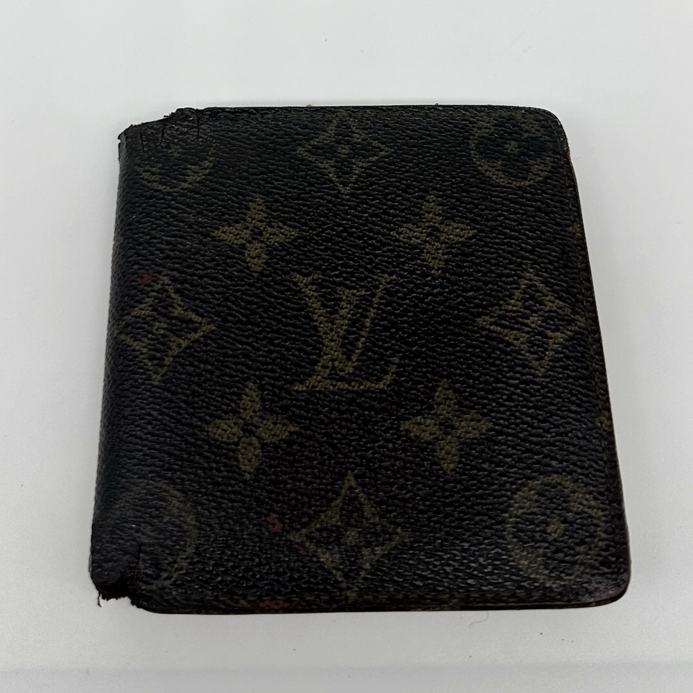 Authentic Men's Louis Vuitton Bifold Wallet Snap Coin Pocket Vintage Elegance - Picture 2 of 12